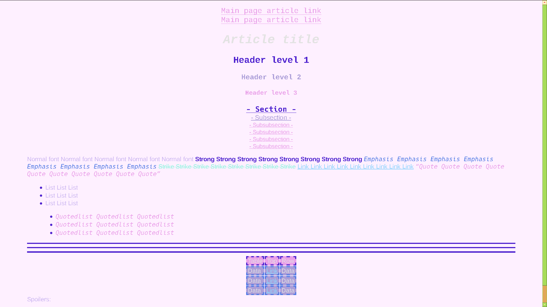 Cute theme screenshot